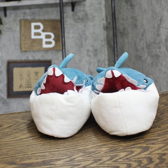 NWT Cat & Jack Kids Boys Knox Shark Ankle Biter Slippers 86004700 Blue XL (6/7) - Picture 7 of 10